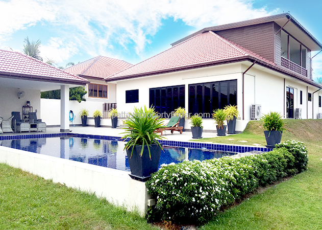 1 Rai-Family Pool Villa for Sale and Rent in Bang Saray-Sattahip,  Chonburi Thailand